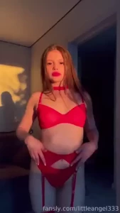 Red lingerie and sunlight on my skin you can t look away 18 baby teen