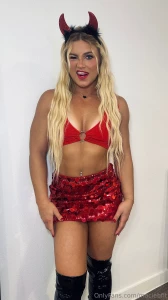 Feeling cute and hot with my devil outfit