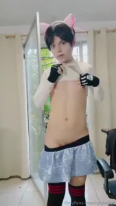 I wonder how would you react if a cute femboy undresses in front of