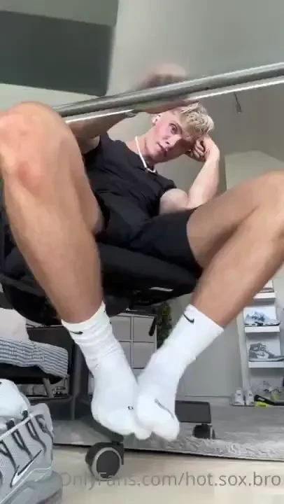 Pov foot socks play video who wants to be under my desk whorshipping 