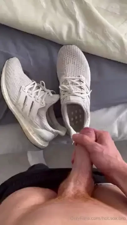 Big cumshot on my ultraboost before cycling 