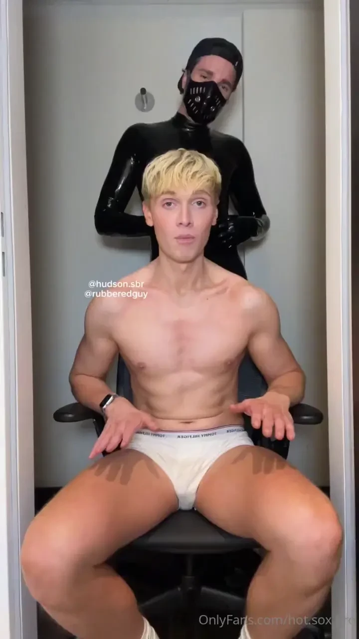 I got teased in rubber first collab video with rubberedguy 