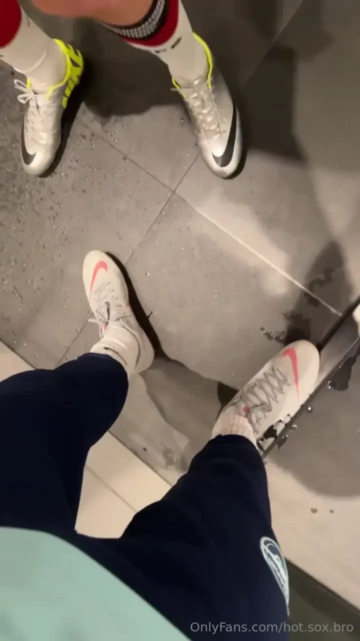 Huntermiller and i got in the shower fully in soccer gear and we 