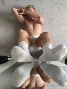 I know some of you love seeing me play with my socked feet