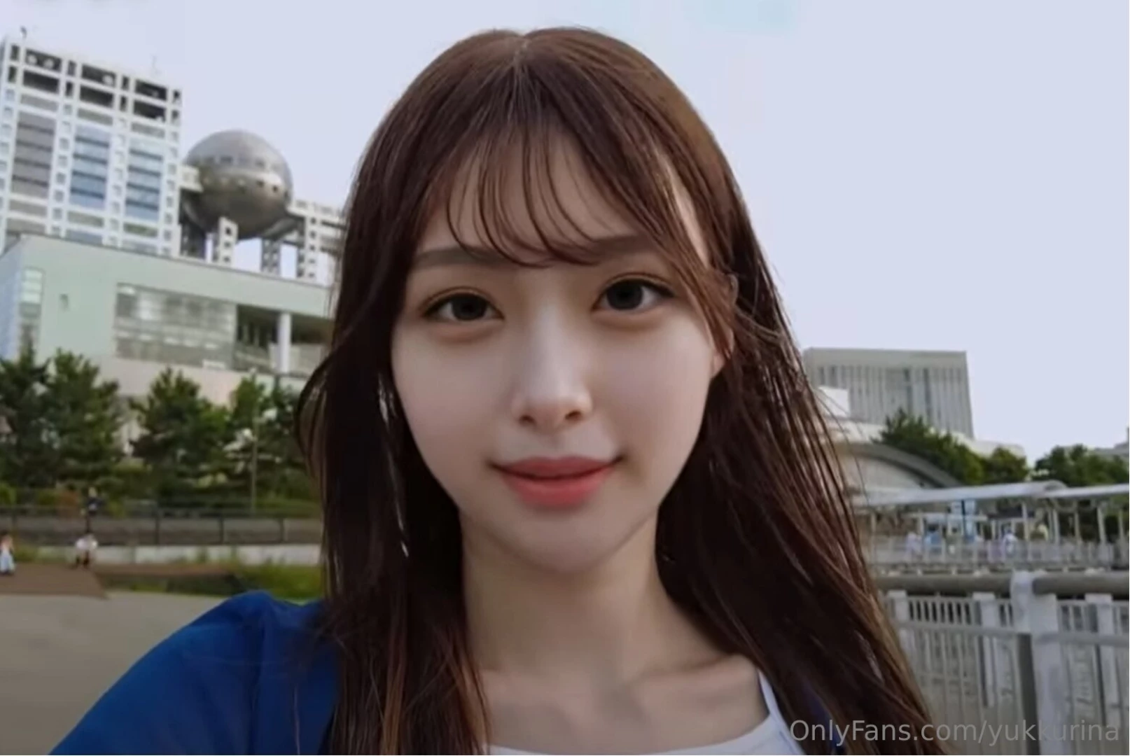 A selfie during taking a walk 