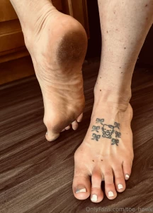 Get down on your knees and clean my feet now