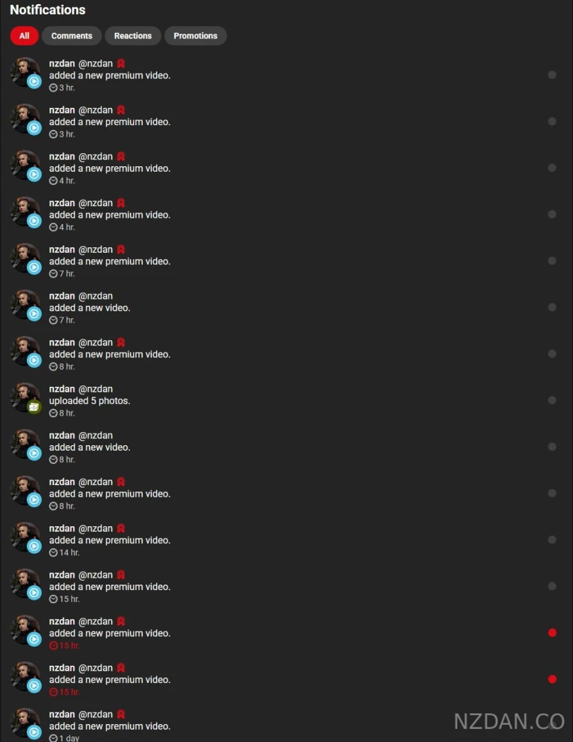 My new link is on my website nzdan co will be uploading a lot more 