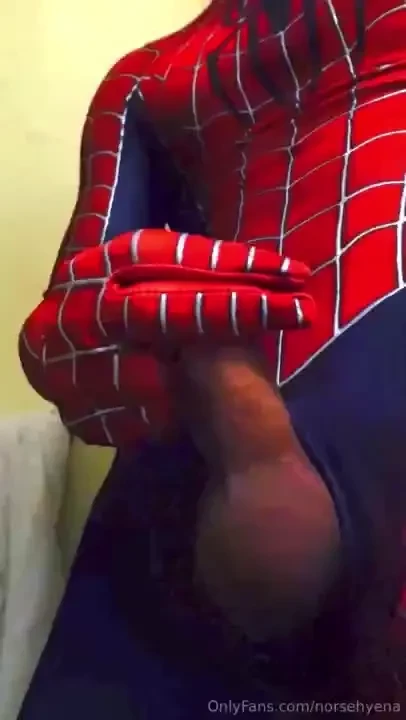 Spidey really needs to get off after a long hard day of fighting crime 