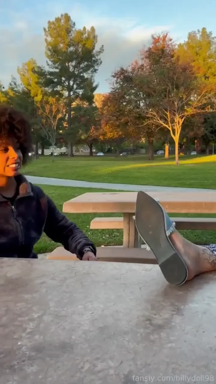 Enjoying my day at the park these massive soles need a hood rubbing part 2 