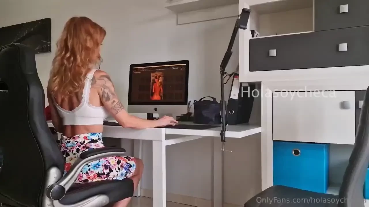 There she is your coworker or classmate sitting in her little skirt 