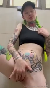 Real time video rubbing one out in the medical museum bathroom could