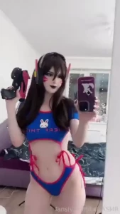D va overwatch cosplay video