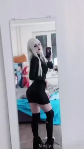 Goth girl cosplay video