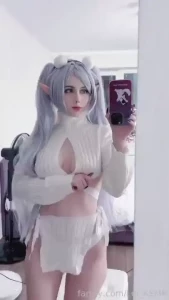 Frieren s cozy sweater lingerie to warm your heart