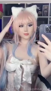 Sweet kokomi sangonomiya is wearing something hot for you