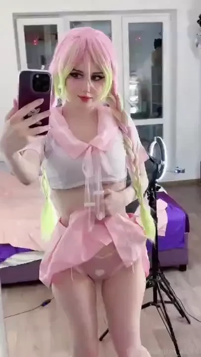 Pink color suits mitsuri or that cute pink anime uniform 