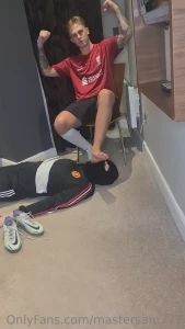 mastersam777 - I love teasing slaves with my socks especially after football 