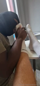 mastersam777 - First look at my wet socks getting munched 