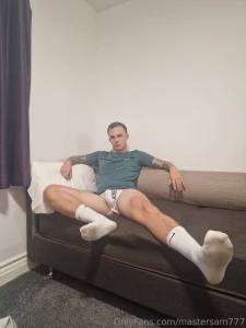 Grey joggers and big bulge what a combo part 3