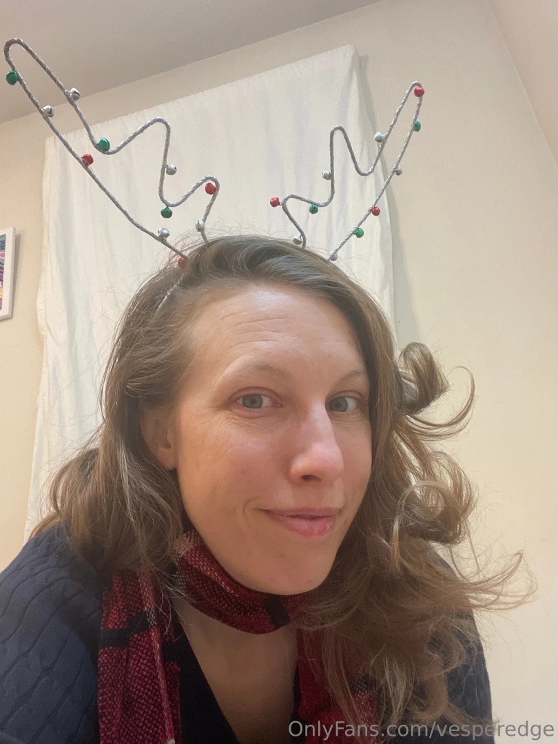 Holiday reindeer says good night 