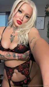 Feeling fierce in my black and red lingerie what do you think