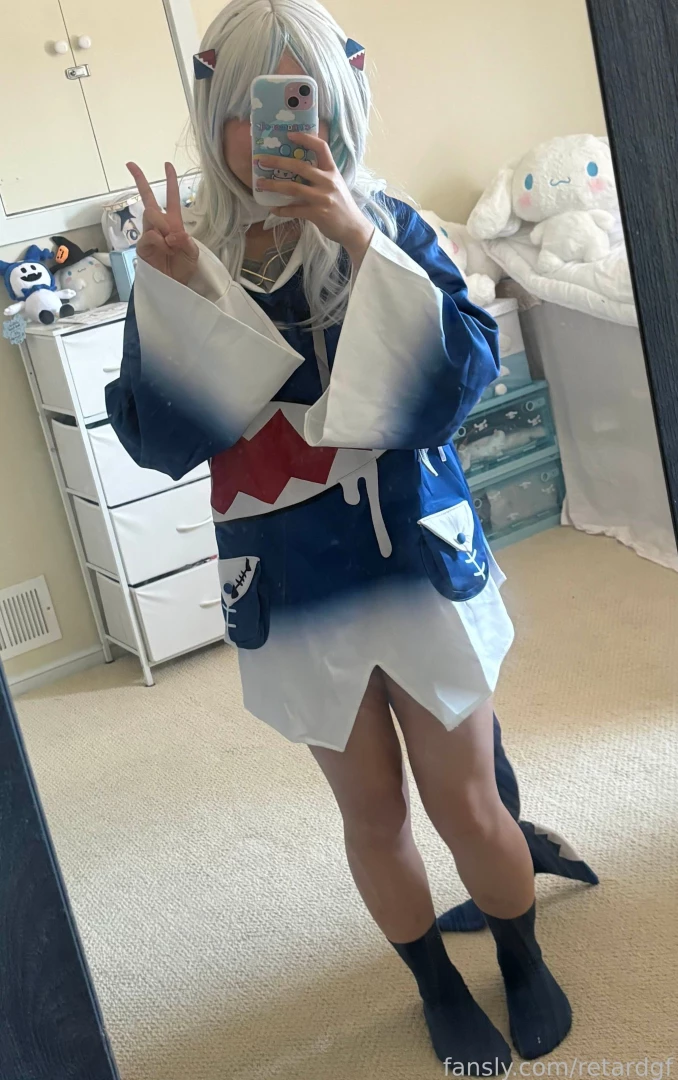 Gawr gura cosplay photoset part 1 