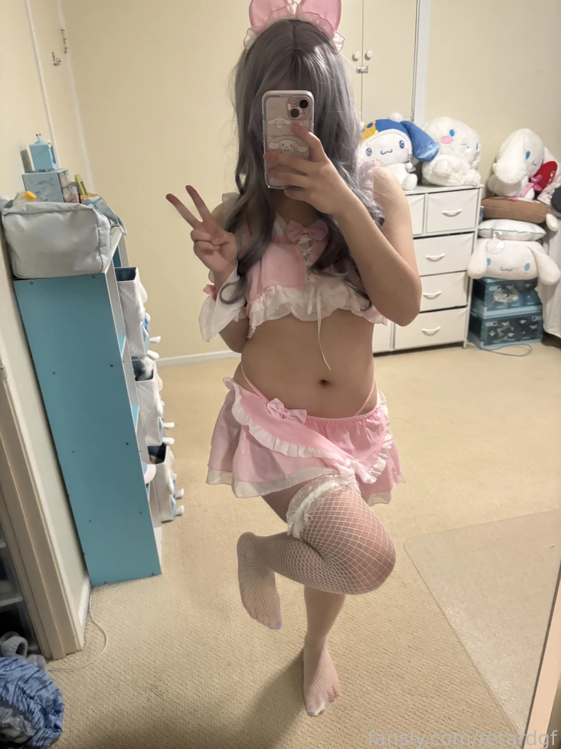 Happy friday every retardgf supporter this is the neko maid lingerie part 1 