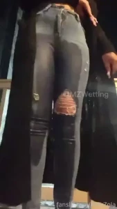 Sneaky balcony wetting sorry for the bad lighting i snuck and recorded