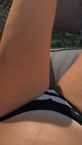 Tanning in my panties