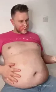 This was such a horny and cream filled gainer session stuffing an part 3