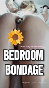 This weeks poll winner was bedroom bondage sending out the free video