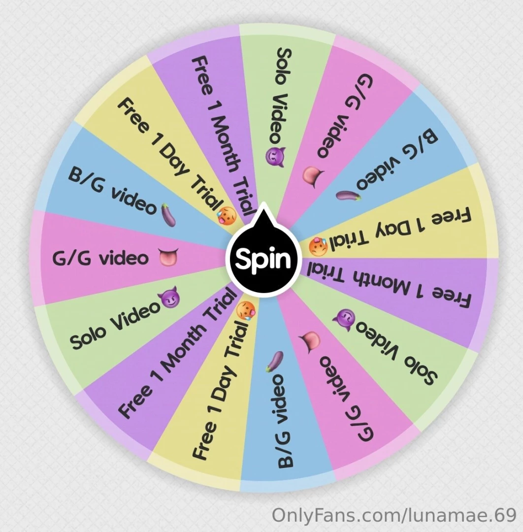 Brand new spin the wheel 10 a spin or 3 for 20 tip this post if you d 