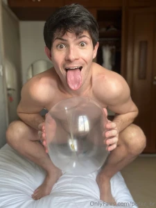 I am such a creative bator that i made my own toy using a condom part 6