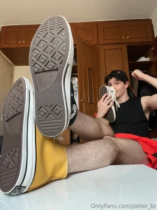 A naughty guy vs his 3 big smelly converse shoes can you try to guess part 6