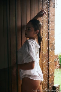 Feeling every drop like a kiss on my skin
