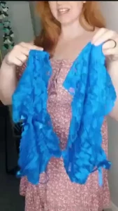 Is blue my colour to fuck you in