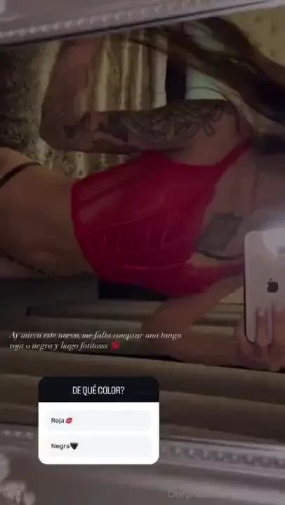 Which color of thong would match me better black or red 