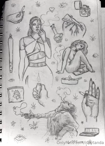 Something a little different- one of my collage drawings dedicated to