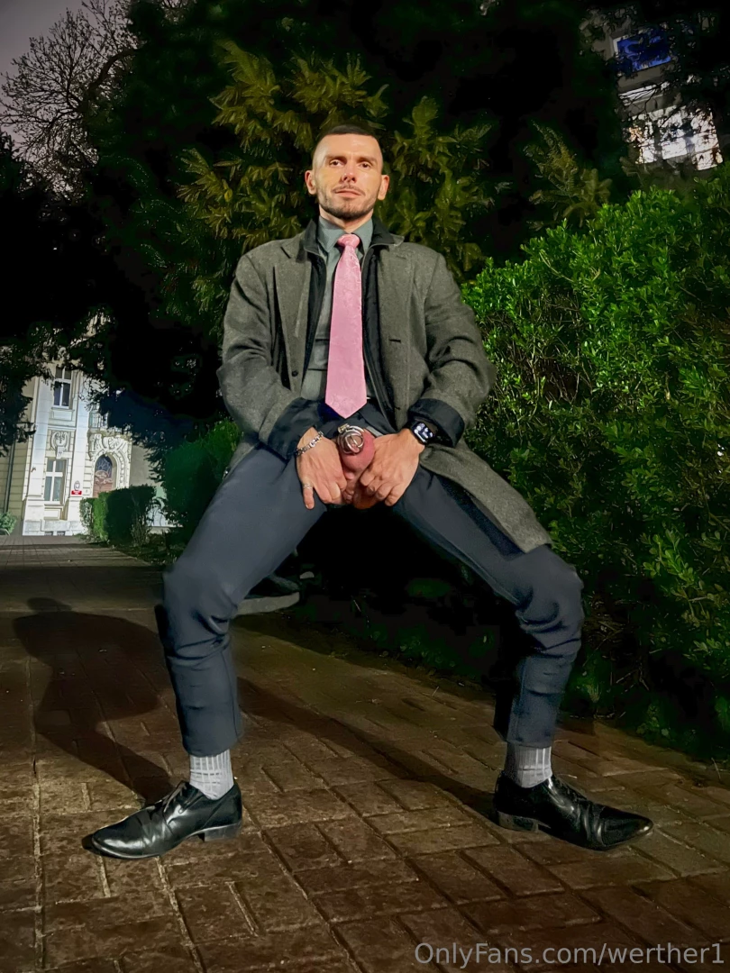 Open crotch pant - exposing my ass and locked dick part 1 