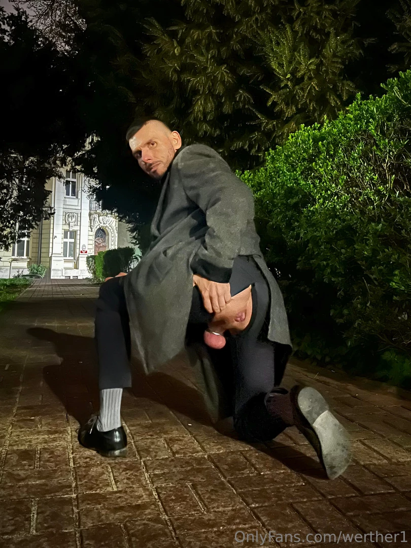 Open crotch pant - exposing my ass and locked dick part 2 