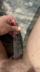 kyoshipanties - Gorgeous glass dildo i filmed these a while ago will do film a longer 