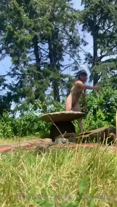 Cheeky milf playing in the sprinkler i filmed these months ago during 