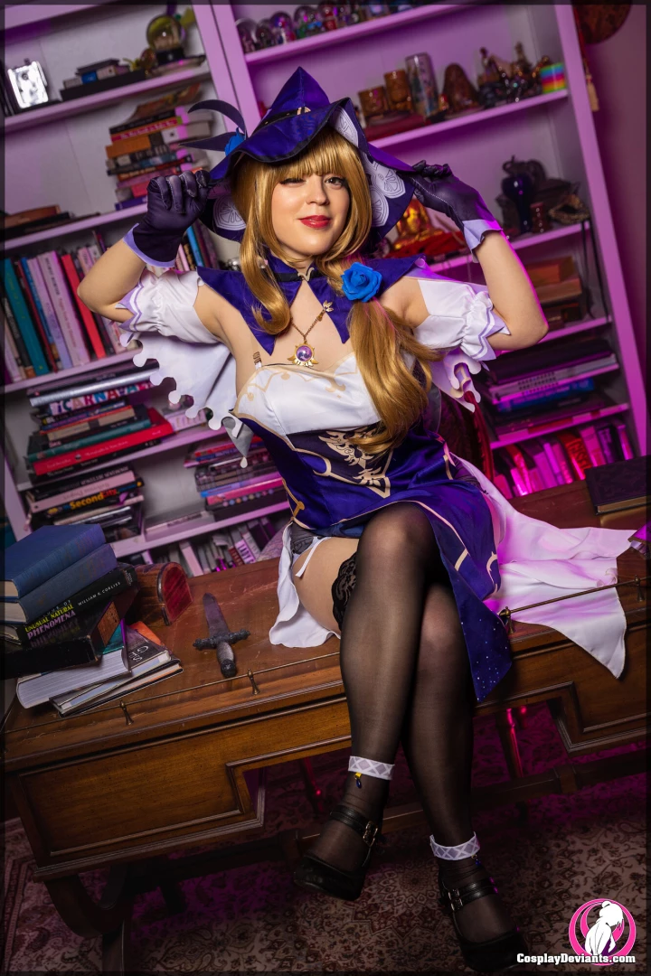 Genshin impact releases on xbox tomorrow featuring dreadwolfcosplay as 