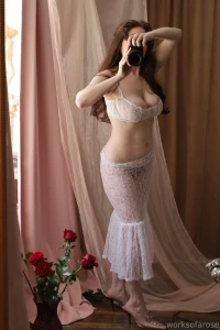 Floating around today in white lace part 1