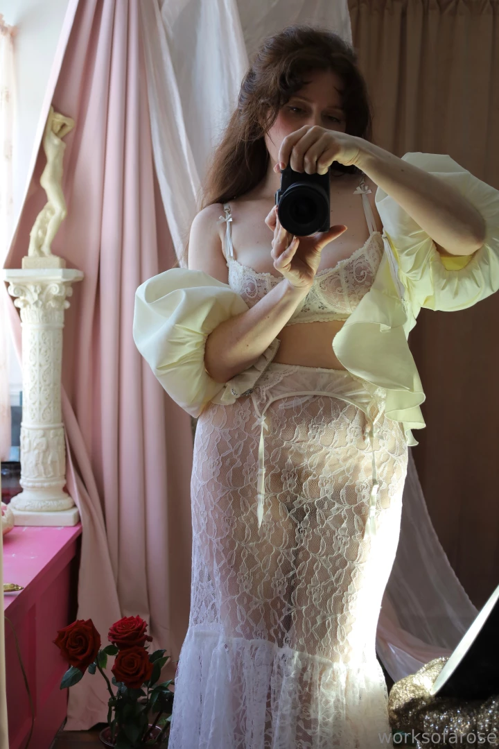 Floating around today in white lace 