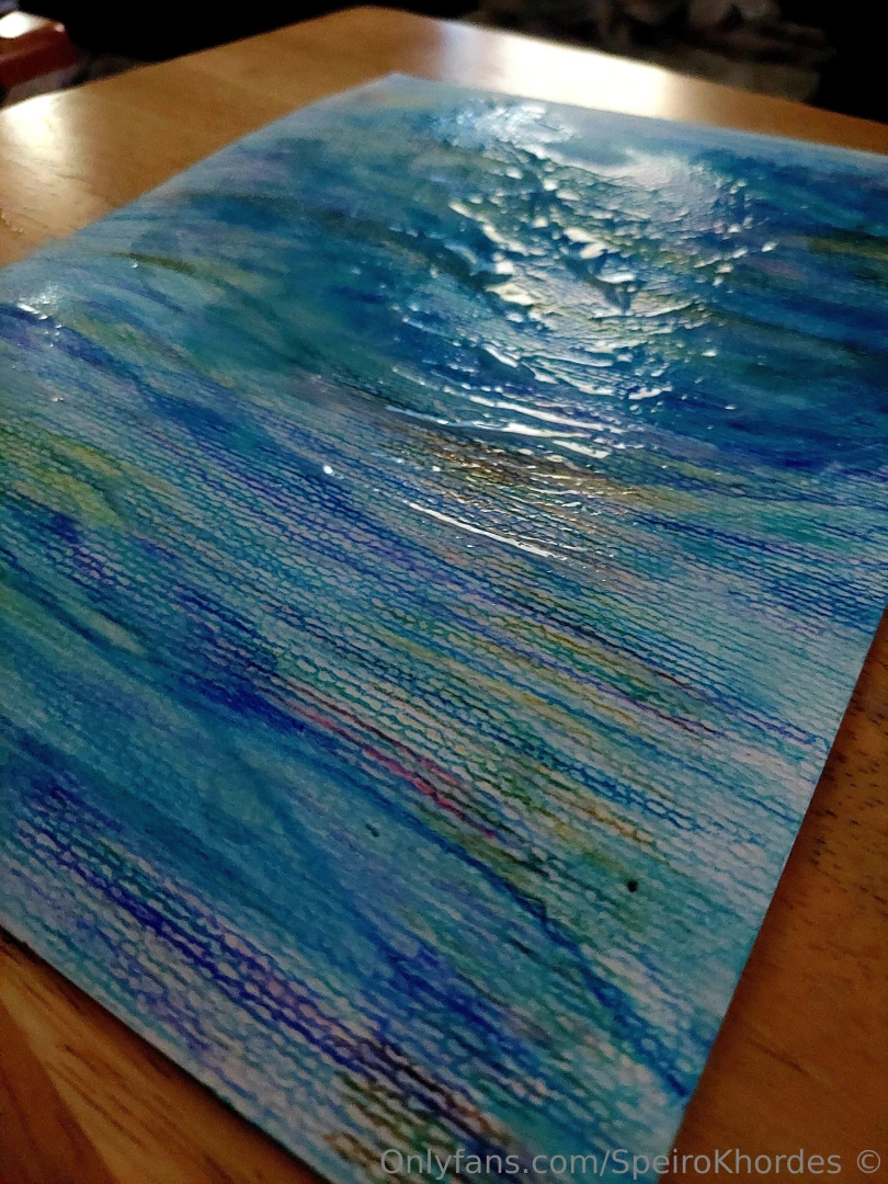 It s like finger painting but with watercolor-pencils cock pre and cum part 5 