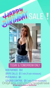 Tips can be through here or sp six days away from my birthday so i m