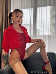 Now you know why i am lesley red because red is fitting me so