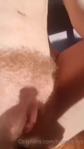 Oiling up my pretty pussy and bush for you