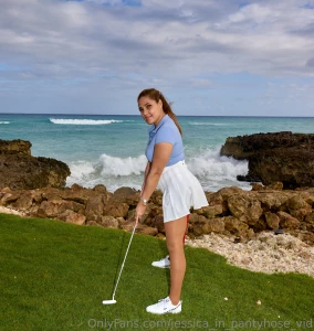 Golf amp pantyhose part 1